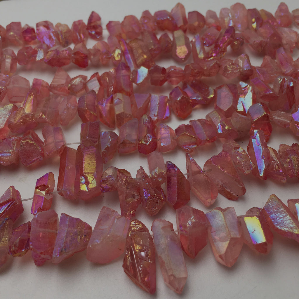 Electroplated Quartz Beads CRC Beads