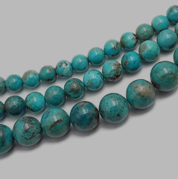 4mm Heishi Tube Kingman Turquoise Beads - Jewelry Making Supplies
