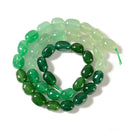 04 Multi-color Dyed Jade Pebble Nugget Beads Size 8x10mm 15.5'' Strand