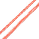 Pink Bamboo Coral Smooth Round Beads Size 3mm 4mm 16" Strand