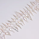 White Fresh Water Keshi Pearl Irregular Nugget Stick Beads 7-8x28-38mm 15.5''Str