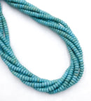 Dyed Howlite Turquoise Rondelle Shape Beads Size 2.5x5mm 15.5" Strand