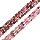 Natural Multi-Color Spinel Smooth Round Beads Size 4mm 5mm 15.5'' Strand