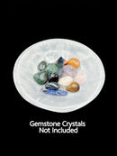 Selenite Round Shape Crystal Charging Bowl Dish 2-5.75"Inches Sold Per Piece