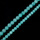 AAA Natural Green Amazonite Smooth Round Beads Size 6mm 8mm 15.5'' Strand