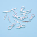 925 Sterling Silver OT Clasp Size 7x15mm 2 Sets Per Bag