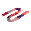 03 Multi-color Dyed Jade Pebble Nugget Beads Size 8x10mm 15.5'' Strand