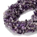 Natural Chevron Amethyst Irregular Pebble Nugget Chips Beads 7-8mm 15.5'' Strand