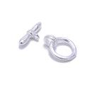 925 Sterling Silver OT Clasp Size 10.5x15mm 2 Sets Per Bag