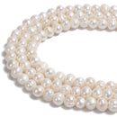 2.0mm Large Hole Fresh Water Pearl Potato Shape Beads 8mm 10mm 12mm 13mm 13" Strand
