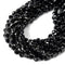 Black Onyx Prism Cut Double Point Beads Size 6mm 15.5'' Strand