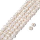 2.0mm Large Hole Fresh Water Pearl Potato Shape Beads 8mm 10mm 12mm 13mm 13" Strand