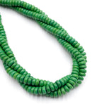 Dyed Howlite Turquoise Smooth Rondelle Shape Beads Size 3x6.5mm 15.5" Std