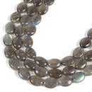 Natural Labradorite Smooth Oval Beads Size 8x12mm 12x16mm 15.5'' Strand