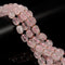 Natural Rose Quartz Full Oval Nugget Beads Size 10-12mm x 13-18mm 15.5'' Strand