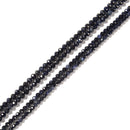 Natural Sapphire Faceted Round Beads Size 3mm 4mm 15.5'' Strand