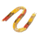 10-Multi-color Dyed Jade Smooth Rondelle Beads Size 5x8mm 15.5'' Strand