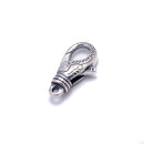 925 Sterling Silver Anti-Silver Color Tree Vein Clasp 10x18mm 1 Piece Per Bag
