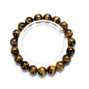 Yellow Tiger's Eye Bracelet Smooth Round Size 8mm 10mm 7.5" Length