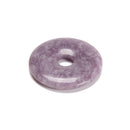 Natural Light Lepidolite Donut Circle Pendant Size 40mm Sold by Piece