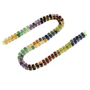 05 Multi-color Gemstone Smooth Cube Shape Beads Size 4mm 15" Strand