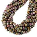 Natural African Ruby Faceted Rondelle Beads Size 7x9mm 15.5'' Strand