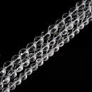 Grade A Natural Clear Quartz Smooth Coin Beads Size 10mm 12mm 15.5'' Strand