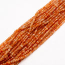 Natural Sunstone Faceted Rondelle Beads Size 3x4mm 15.5'' Strand