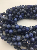 Sodalite Smooth Round Beads 4mm 6mm 8mm 10mm 12mm 14mm 16mm 18mm 20mm 15.5" Strd