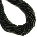 Green Sand Goldstone Smooth Rondelle Beads Size 2x4mm 15'' Strand