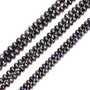 Real Genuine Peacock Fresh Water Pearl Potato Shape Beads 8-9mm 9-10mm 15'' Strd