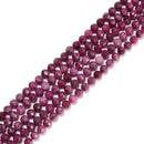 Natural Ruby Faceted Round Beads Size 3mm 4mm 5mm 6mm 15.5'' Strand