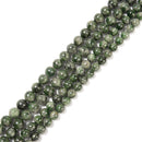 Natural Green Diopside Smooth Round Beads Size 8mm 10mm 15.5'' Strand