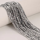 Gray/Gold/Silver/Copper Color Hematite Smooth Dice Cube Beads 1x1mm 15.5'' Strd