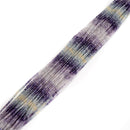 Natural Gradient Fluorite Faceted Rondelle Beads Size 2x3mm 15.5'' Strand