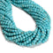 Blue Turquoise Faceted Cube Beads Size 4-5mm 15.5'' Strand
