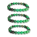 Narutal Variscite Smooth Round Beaded Bracelet Size 8mm 7.5'' Length Sold by Piece