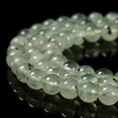 Natural Prehnite Smooth Round Beads Size 4mm 6mm 8mm 10mm 12mm 14mm 15.5" Strand