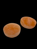 Orange Selenite Round Circle Crystal Charging Plate 2.8'' Diameter 3/8" Thick
