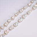 White Fresh Water Pearl Baroque Shape Beads 13-15x18-23mm 15-20x18-28mm 16" Strd