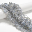 Electroplated Gray Blue Quartz Rough Stick Point Beads 5-7x15-23mm 15.5'' Strand