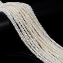 White Fresh Water Pearl Potato Shape Beads Size 3x4-5mm 15.5'' Strand