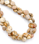 Natural Picture Jasper Hexagram Cutting Faceted Coin Beads Size 12mm 15.5'' Strd