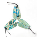 Turquoise Blue Sea Sediment Jasper Pendant Earrings Sold Per Pair