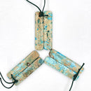 Turquoise Blue Sea Sediment Jasper Pendant Earrings Sold Per Pair