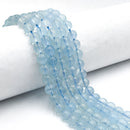 High Quality Translucent Aquamarine Smooth Round Beads 7mm 8mm 12mm 15.5" Strand