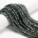 Natural Green Kyanite Faceted Cube Beads Size 4mm 15.5'' Strand