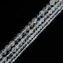 Natural Blue Topaz Smooth Round Beads Size 4mm 6mm 8mm 10mm 15.5'' Strand