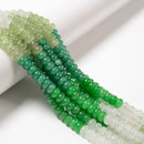 04-Multi-color Dyed Jade Smooth Rondelle Beads Size 5x8mm 15.5'' Strand