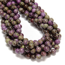 Grade AA Natural Atlantisite Stichtite Smooth Round Beads 6mm 8mm 15.5'' Strand